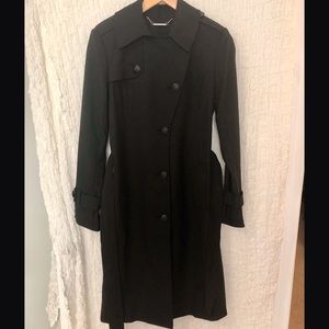 White House Black Market Long Black Coat